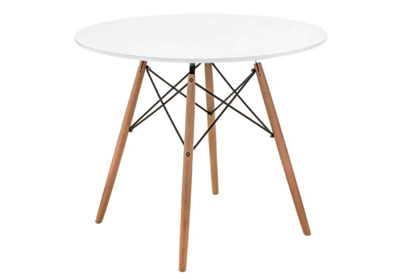 Стол деревянный Table 90х72 white / wood (90x72). 